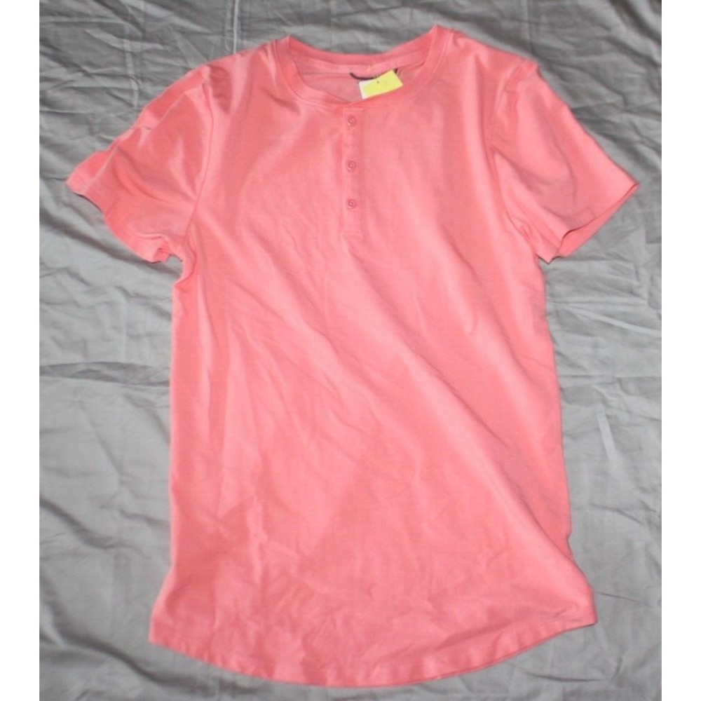 All in Motion T Shirt Mens size S pink Supima Cotton Mositure Wick